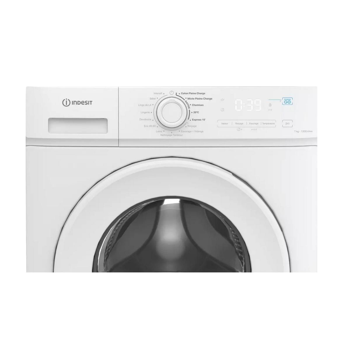 Indesit Lave-linge hublot 7kg 1200 tours/min - IMA762MYTIMEFR