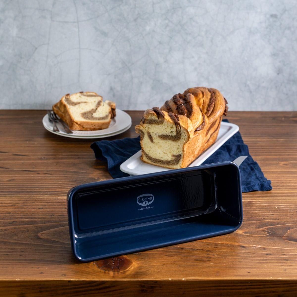 DR.OETKER Moule à cakes 30 cm et moule à manqué 26 cm en email Dr. Oetker Back Liebe