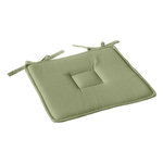 Paris Prix Galette de Chaise Uni  Panama  40x40cm Vert Olive