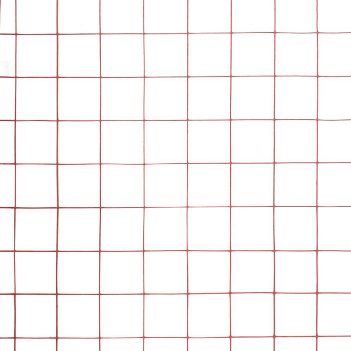 VIDAXL Grillage Acier avec revetement en PVC 10x0,5 m Rouge