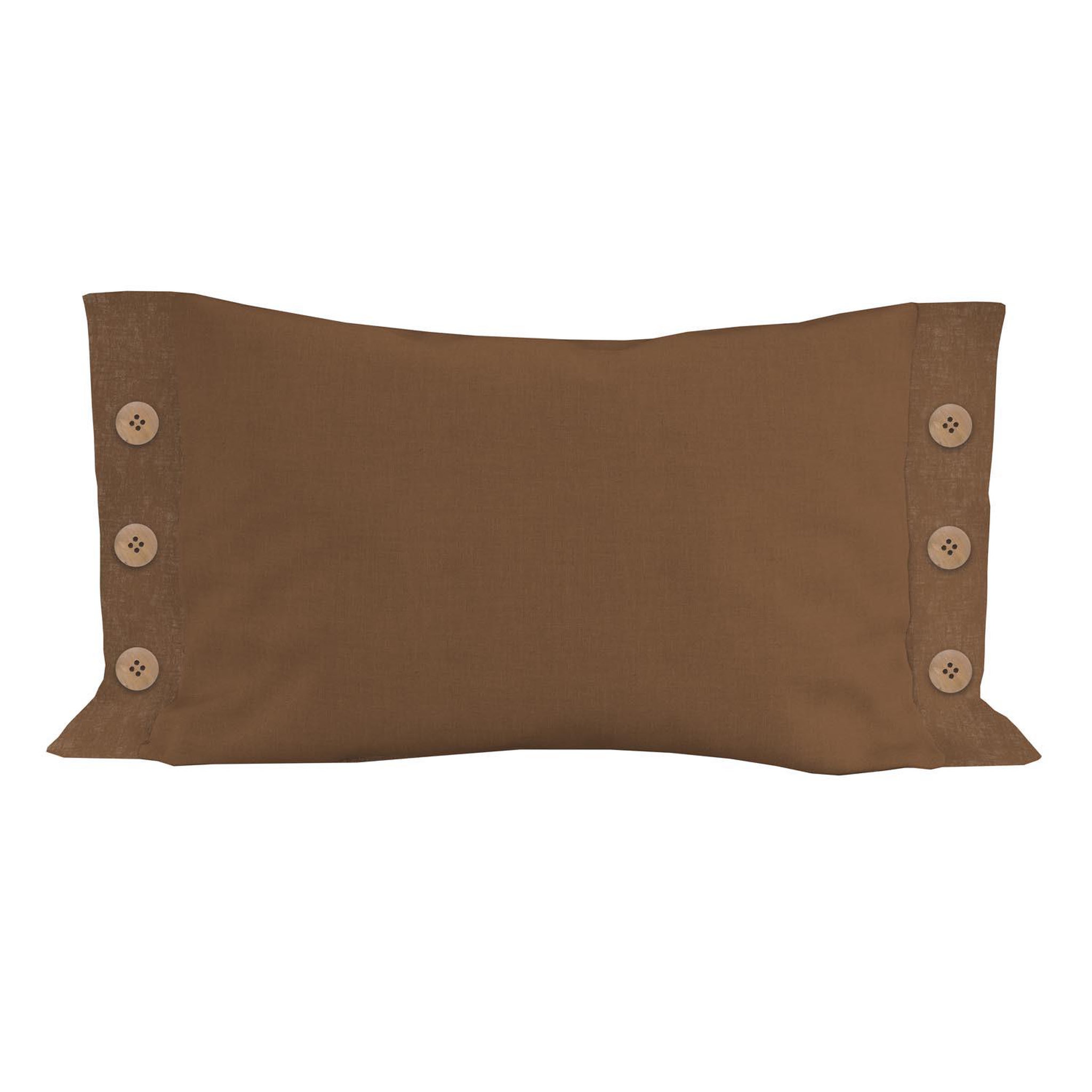 Voir la diapositive 1 : SOLEIL D'OCRE Coussin décoratif lin coton 32x50 cm LINO, par Soleil d'Ocre
