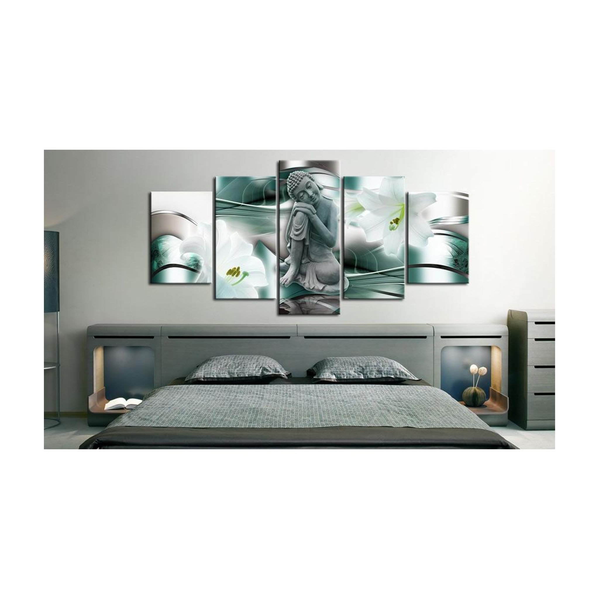 Voir la diapositive 2 : Paris Prix Tableau imprimé  buddha & lilies