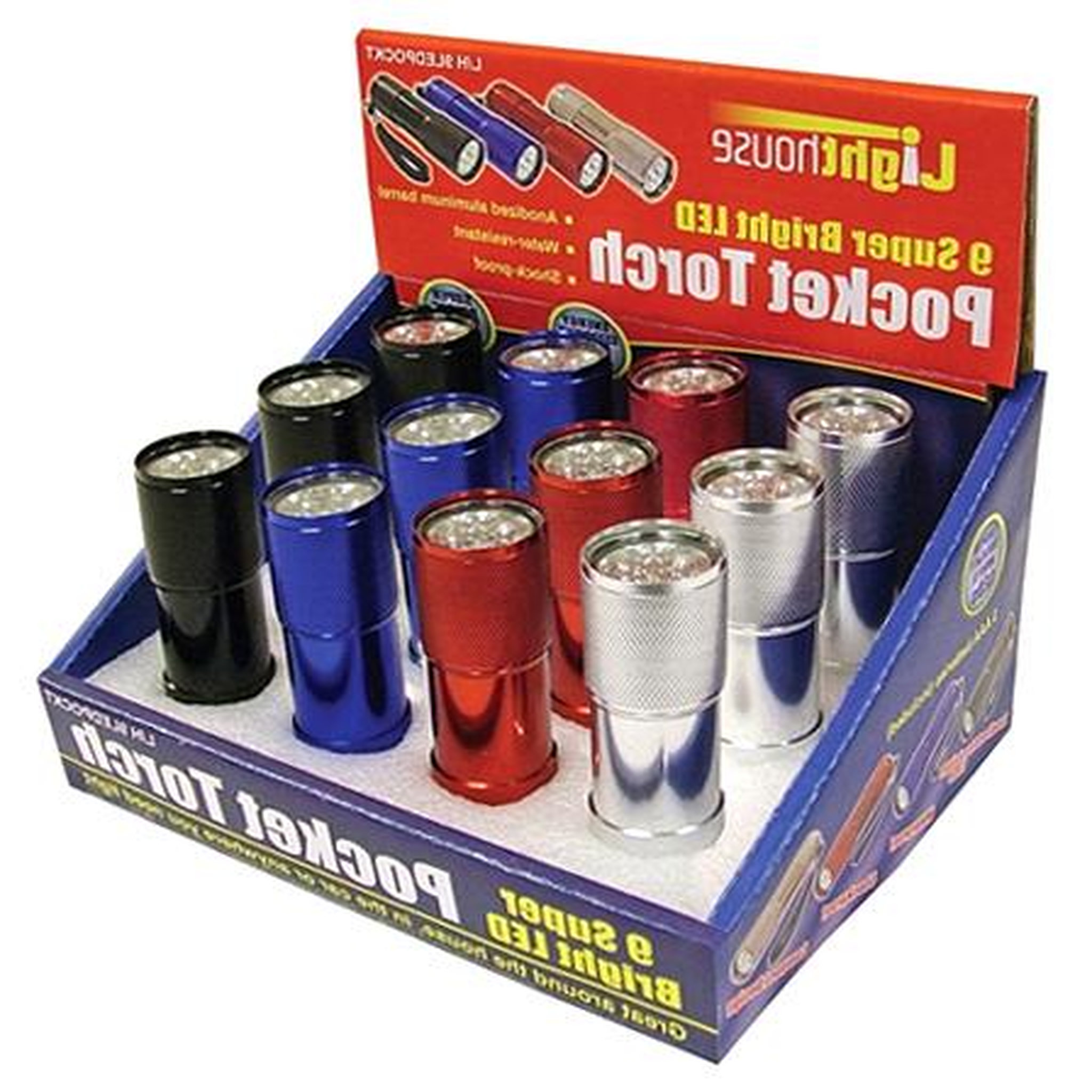 OUTIFRANCE Mini lampes torche à 9 LEDs