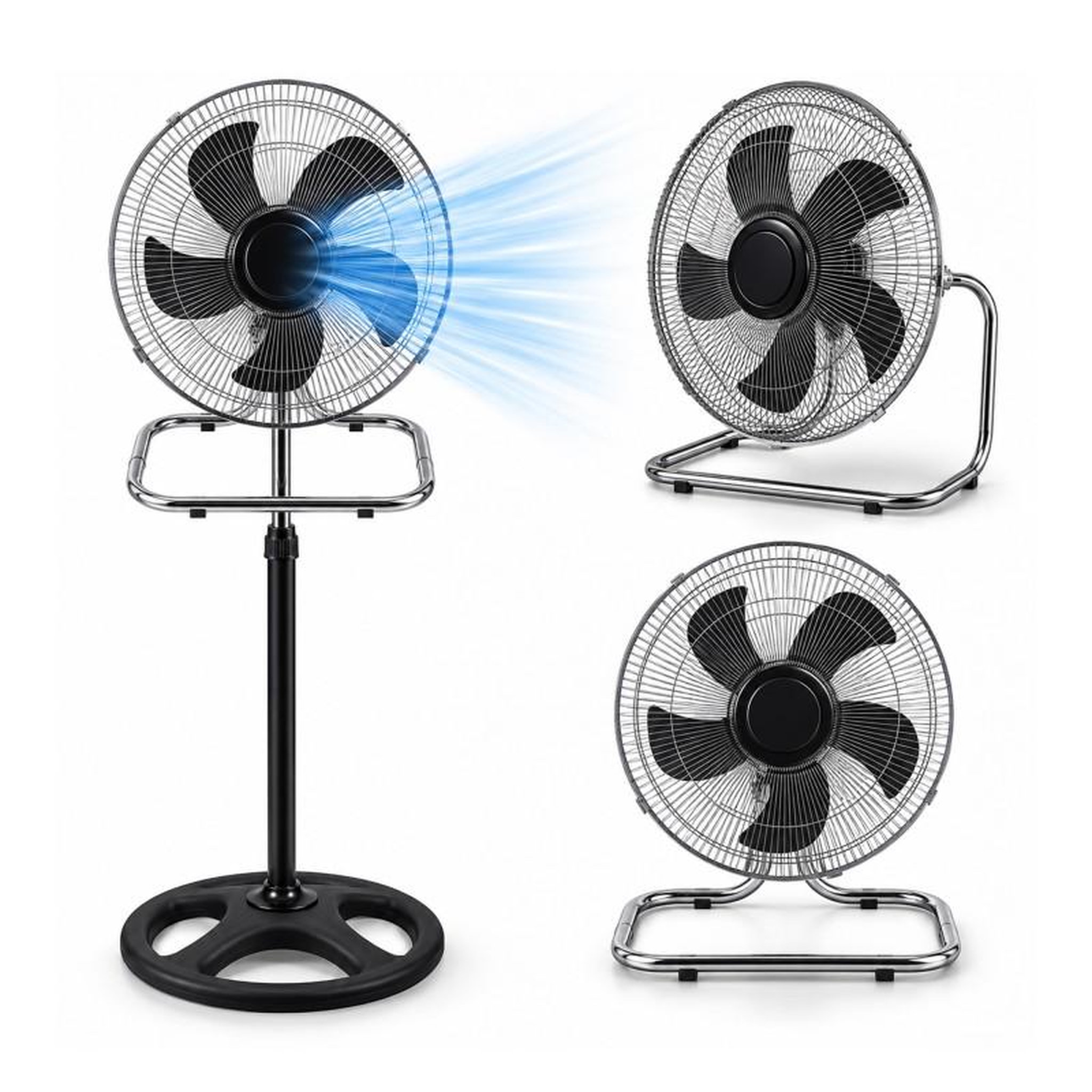 Ventilateur 3-en-1 modulable – 45w et matériaux premium