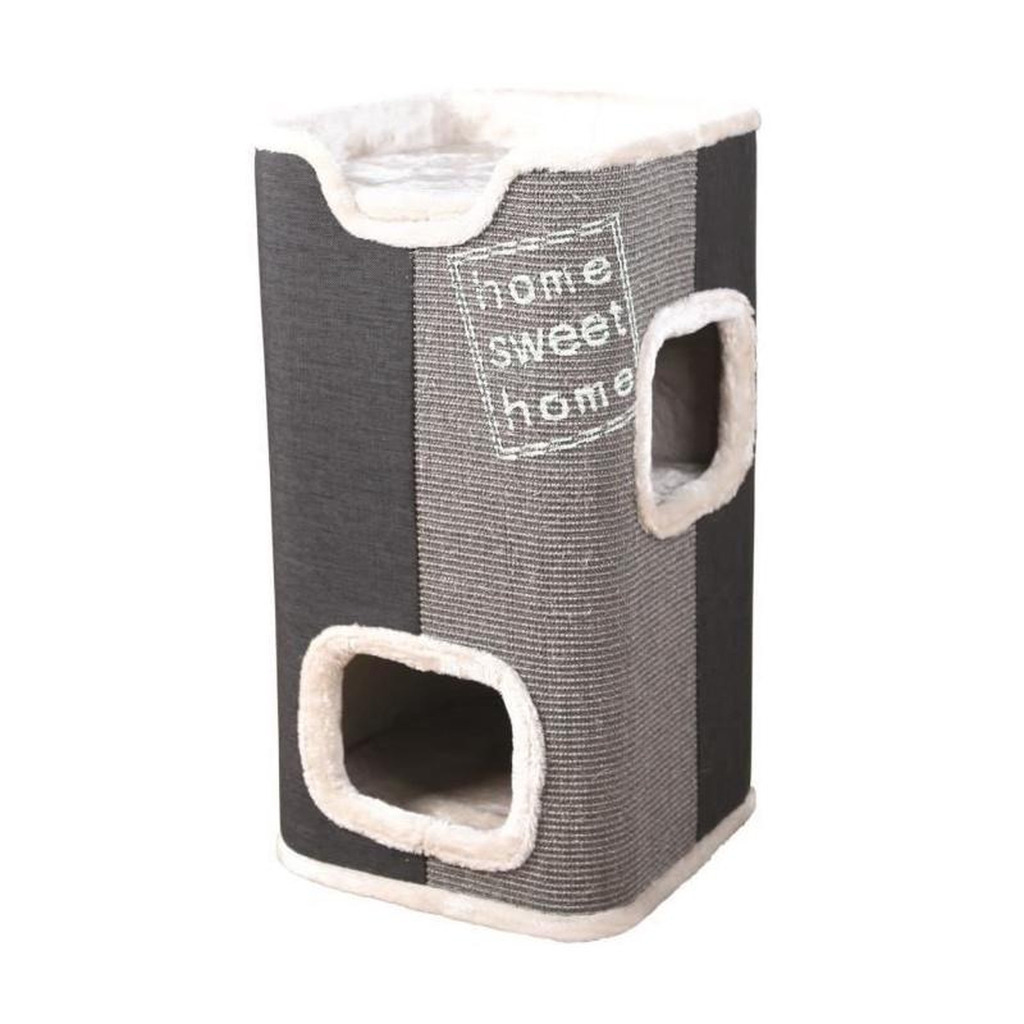 Voir la diapositive 2 : Trixie TRIXIE Tour Jorge - Aire de jeux 78cm - Gris clair et anthracite - Pour chat