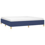 Voir la diapositive 3 : VIDAXL Cadre de lit sans matelas bleu 200x200 cm tissu