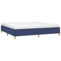 Voir la diapositive 3 : VIDAXL Cadre de lit sans matelas bleu 200x200 cm tissu