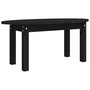 Voir la diapositive 2 : VIDAXL Table basse Noir 80x40x35 cm Bois massif de pin