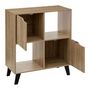 Voir la diapositive 2 :  Étagère 4 Cases Design  Mix'n'Modul  80cm Beige