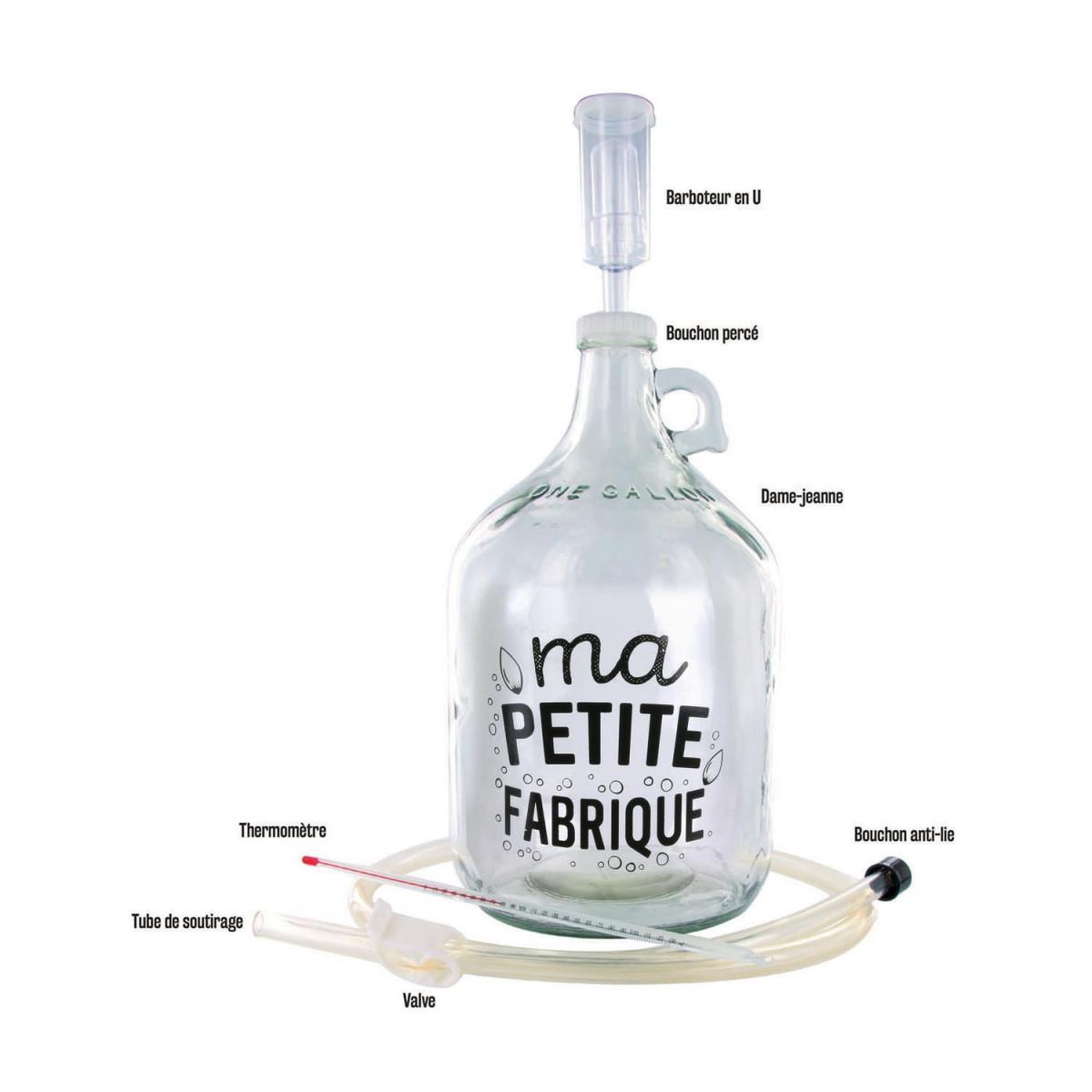 Voir la diapositive 2 : COOK CONCEPT Kit fabrique à bière  taverne  3,7l transparent