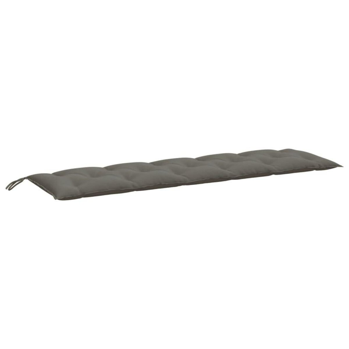 VIDAXL Coussins de banc de jardin lot de 2 gris fonce melange tissu