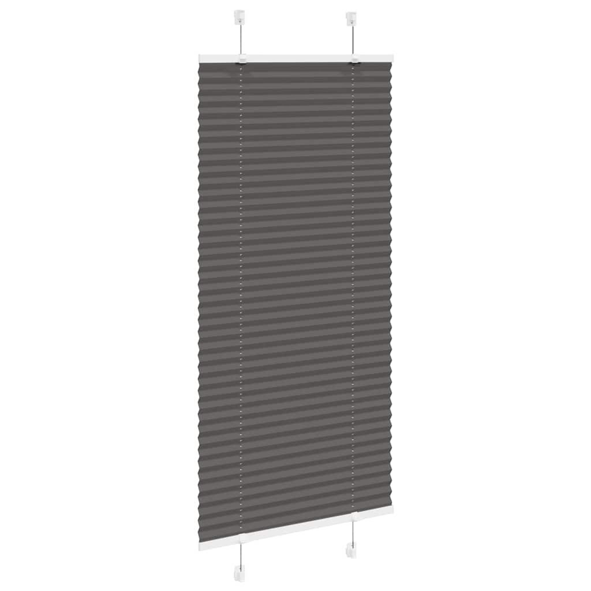 Voir la diapositive 3 : VIDAXL Store plisse noir 60x100 cm largeur du tissu 59,4 cm polyester