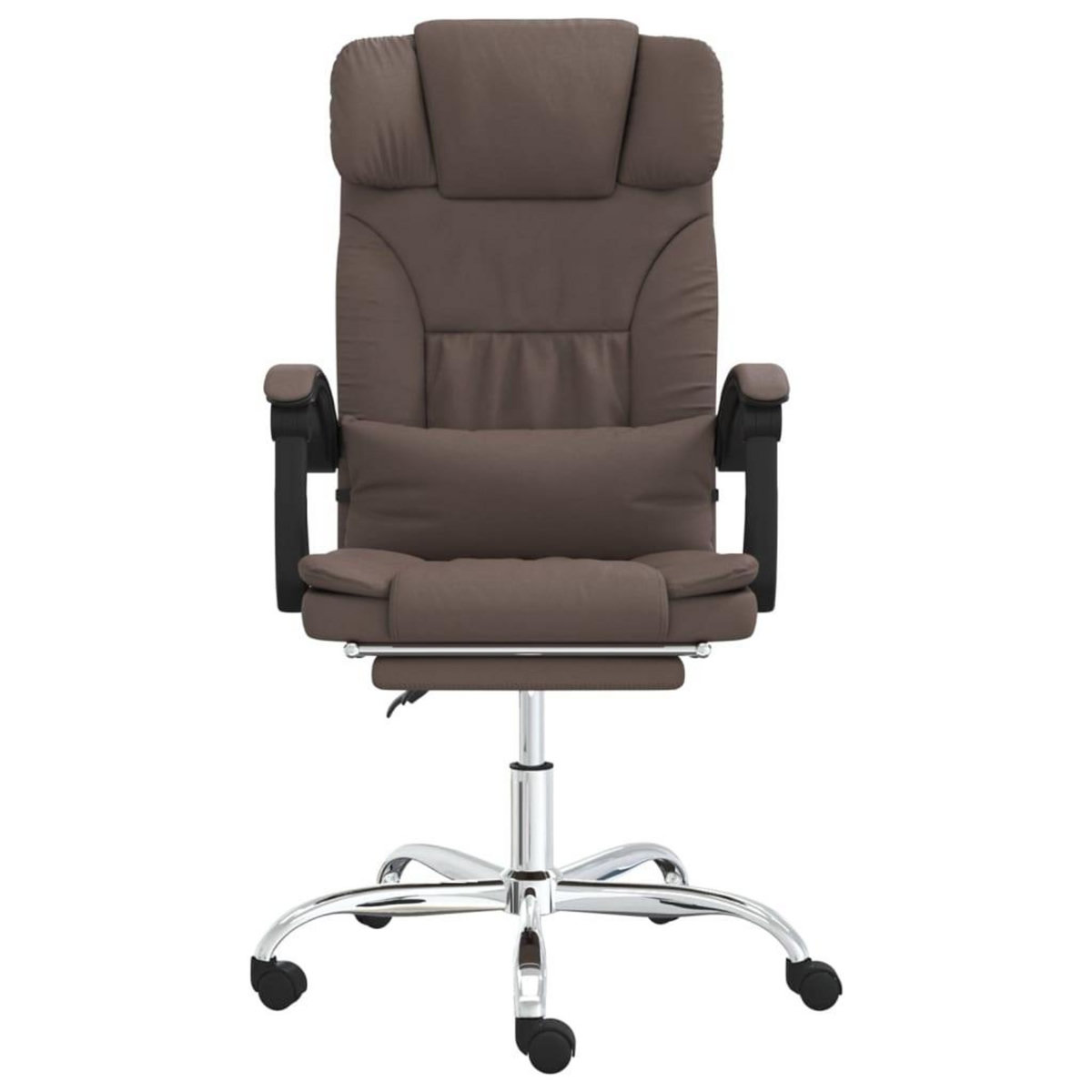 VIDAXL Fauteuil de massage inclinable de bureau Marron Similicuir