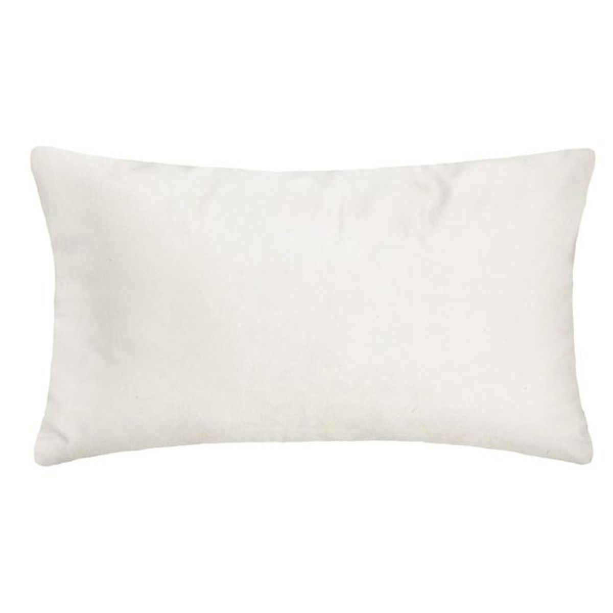 ATMOSPHERA Coussin Déhoussable Velours  Tropicor  30x50cm Ivoire
