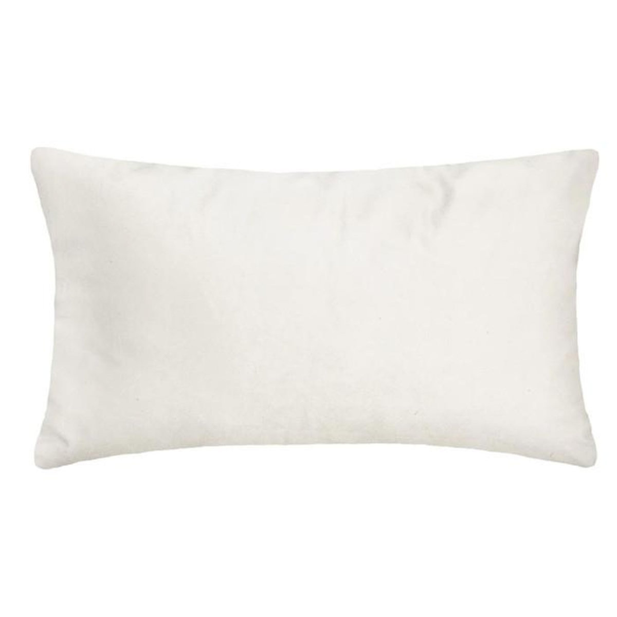 ATMOSPHERA Coussin Déhoussable Velours  Tropicor  30x50cm Ivoire