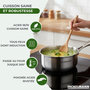 Voir la diapositive 3 : Fackelmann Batterie de cuisine avec 2 casseroles 16 et 18 cm en inox sans PFAS Fackelmann Vita3