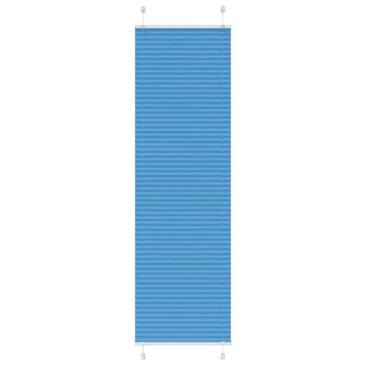 VIDAXL Store plisse bleu 65x200 cm largeur du tissu 64,4 cm polyester