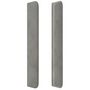 Voir la diapositive 4 : VIDAXL Tete de lit avec oreilles Gris clair 93x16x118/128 cm Velours