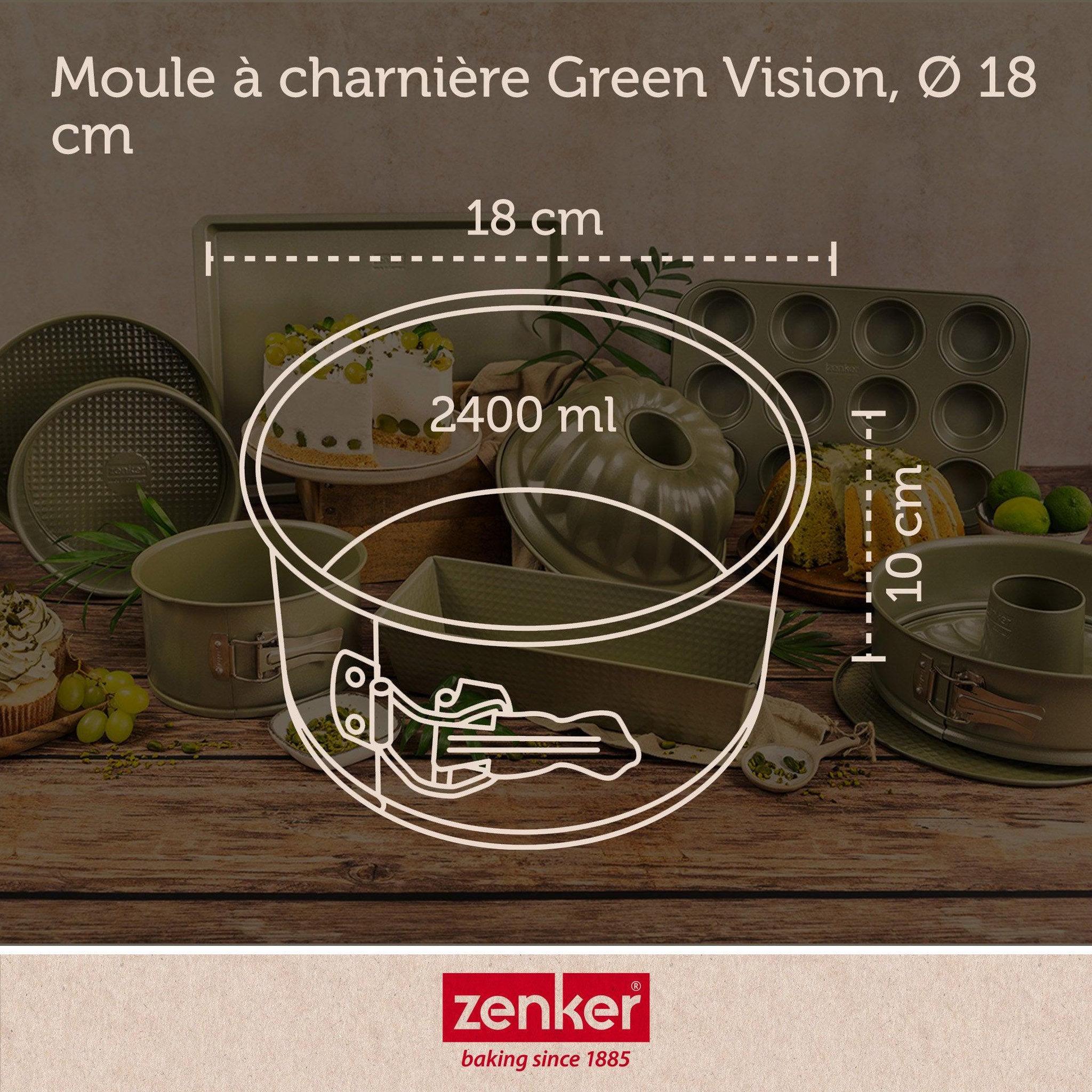 Voir la diapositive 3 : ZENKER Set de 4 ustensiles de pâtisserie moule à gâteaux 2 bols et spatule zenker green vision