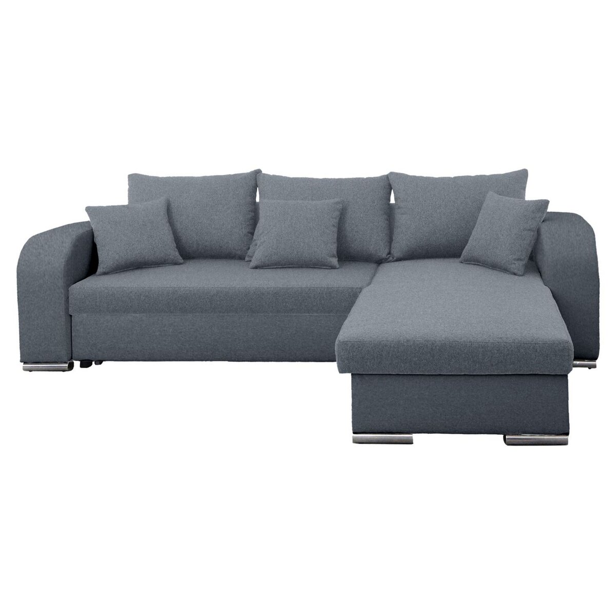 Canapé d'angle convertible réversible 5 places tissu BOB