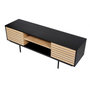 Voir la diapositive 2 : Paris Prix Meuble TV Design  Stripe  150cm Chêne & Noir
