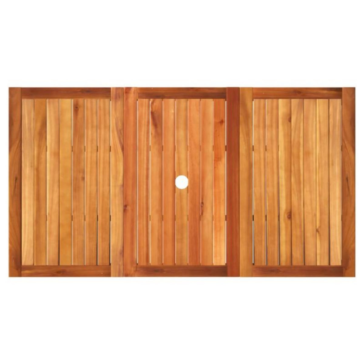 VIDAXL Table de jardin noir 140x80x75 cm résine tressée et bois acacia