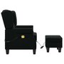 Voir la diapositive 4 : VIDAXL Fauteuil de massage avec repose-pied Noir Tissu