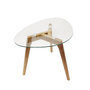 Voir la diapositive 5 : Paris Prix Lot de 2 Tables Gigognes  Trempé  60cm Transparent
