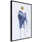 Paris Prix Affiche Murale Encadrée  Waterfall of Colour. Coloris disponibles : Noir, Jaune