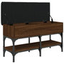 Voir la diapositive 5 : VIDAXL Banc à chaussures chêne marron 82x32x45 cm bois d ingénierie