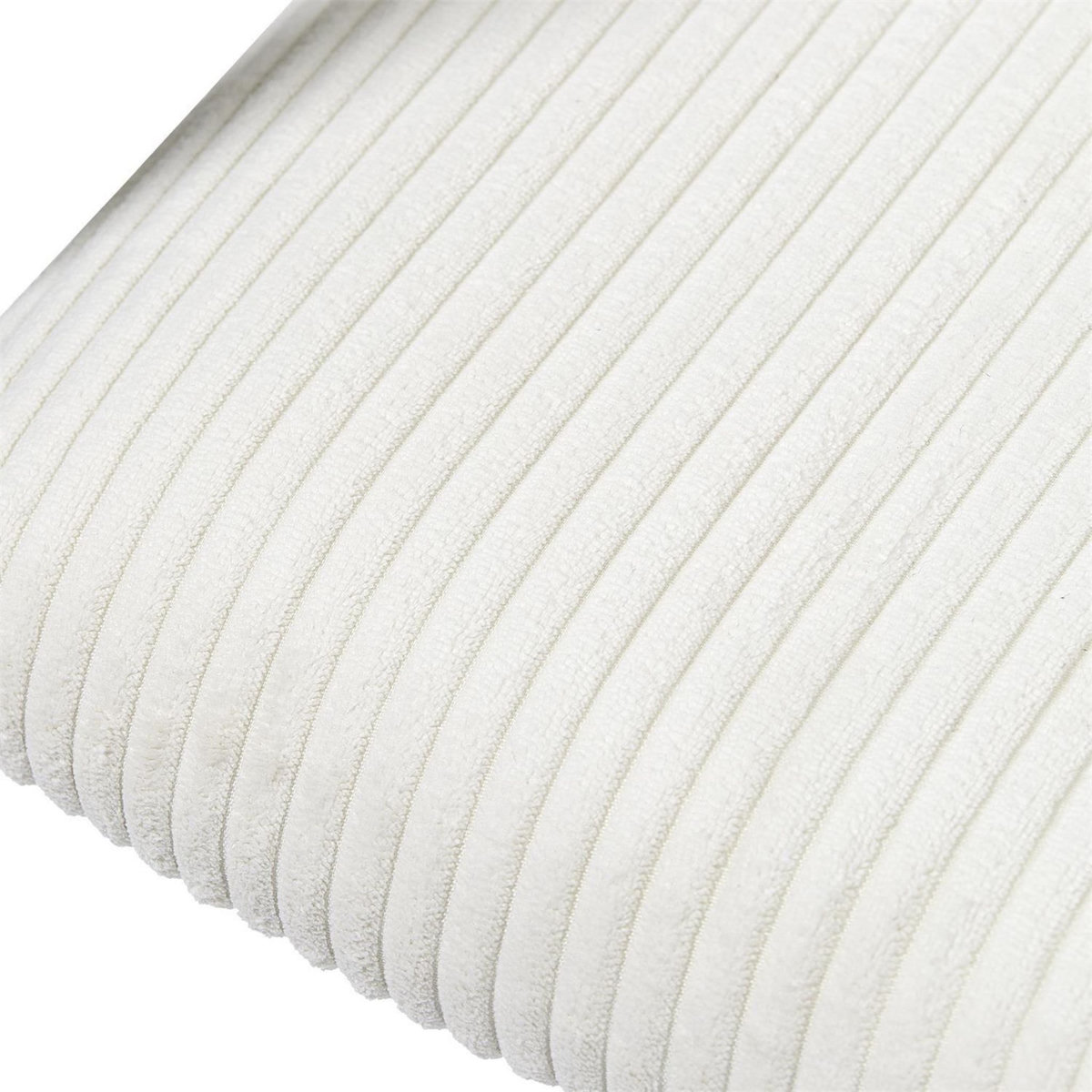 The Home Deco Factory Lot de 2 fauteuils design en tissu côtelé SCOTT