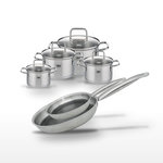 ELO Lot Poêles 28/24cm & Faitouts 20/16/14/12cm Elo Relief Solution