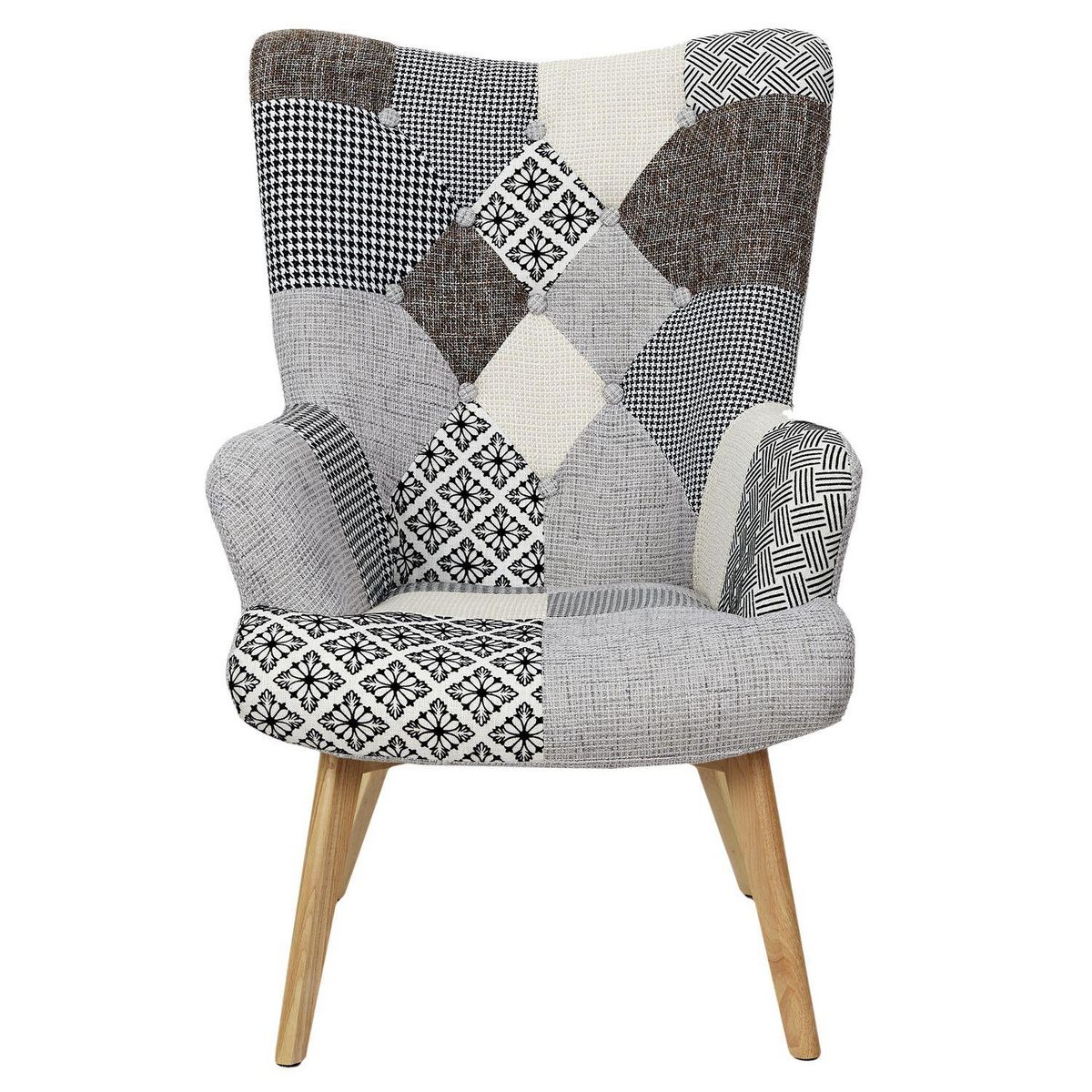 The Home Deco Factory Fauteuil de salon scandi Helsinki