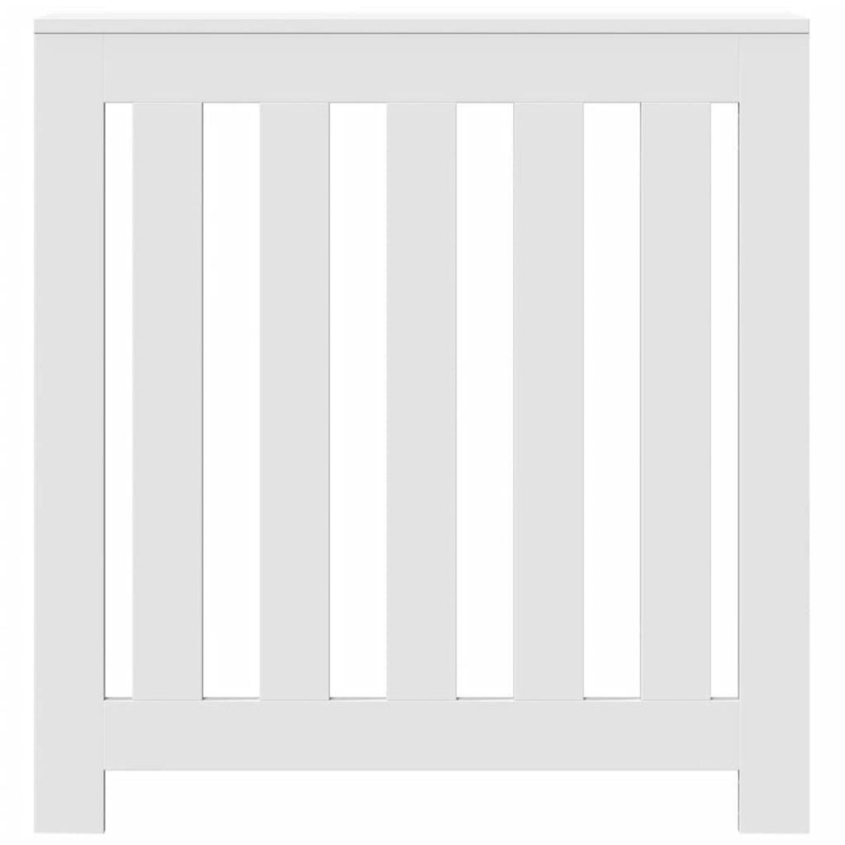 VIDAXL Cache-radiateur blanc 78x20x82 cm bois d'ingenierie