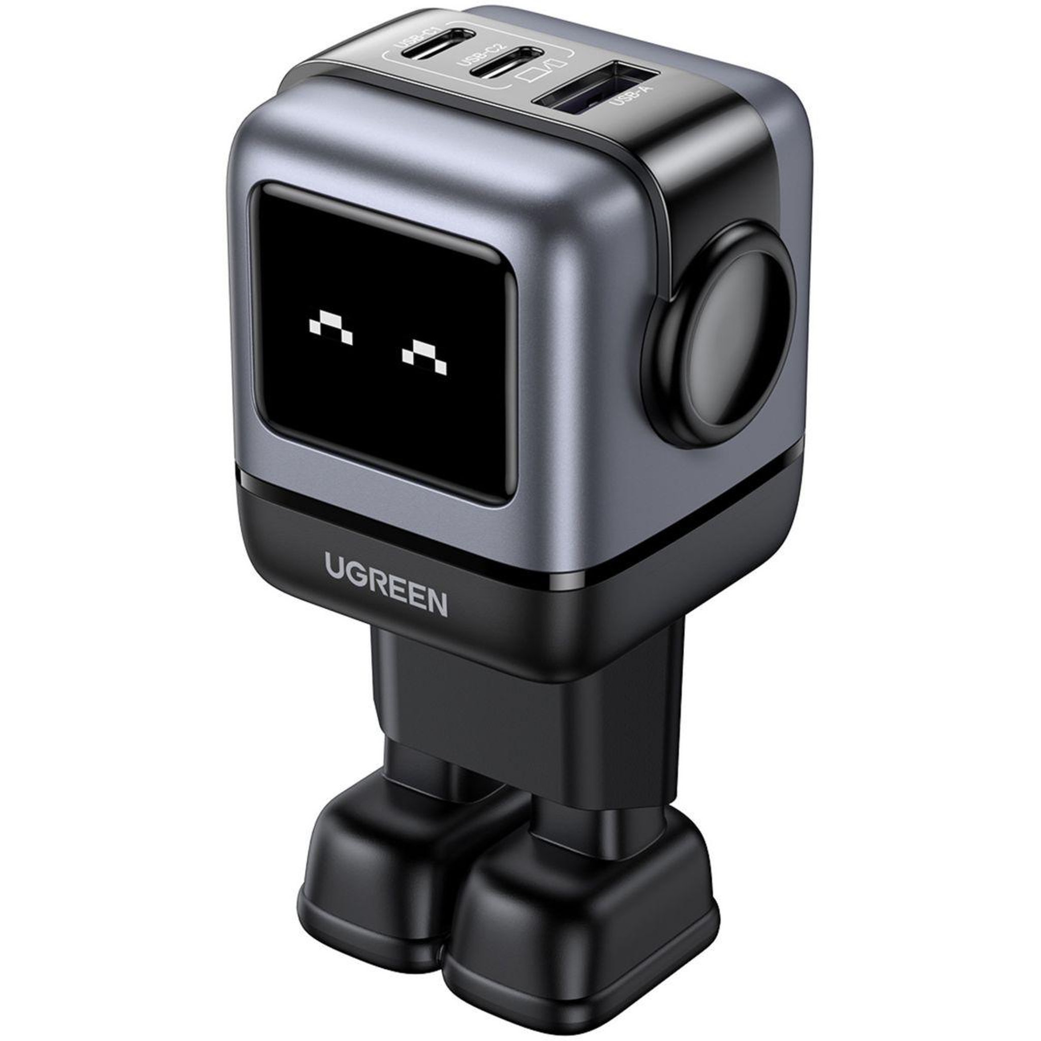 Voir la diapositive 2 : UGREEN Chargeur Robot 2ports USBC 1 port USBA Noir 65W