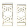 Voir la diapositive 5 : Paris Prix Lot de 2 Tables d'Appoint Design  Glassy  68cm Or