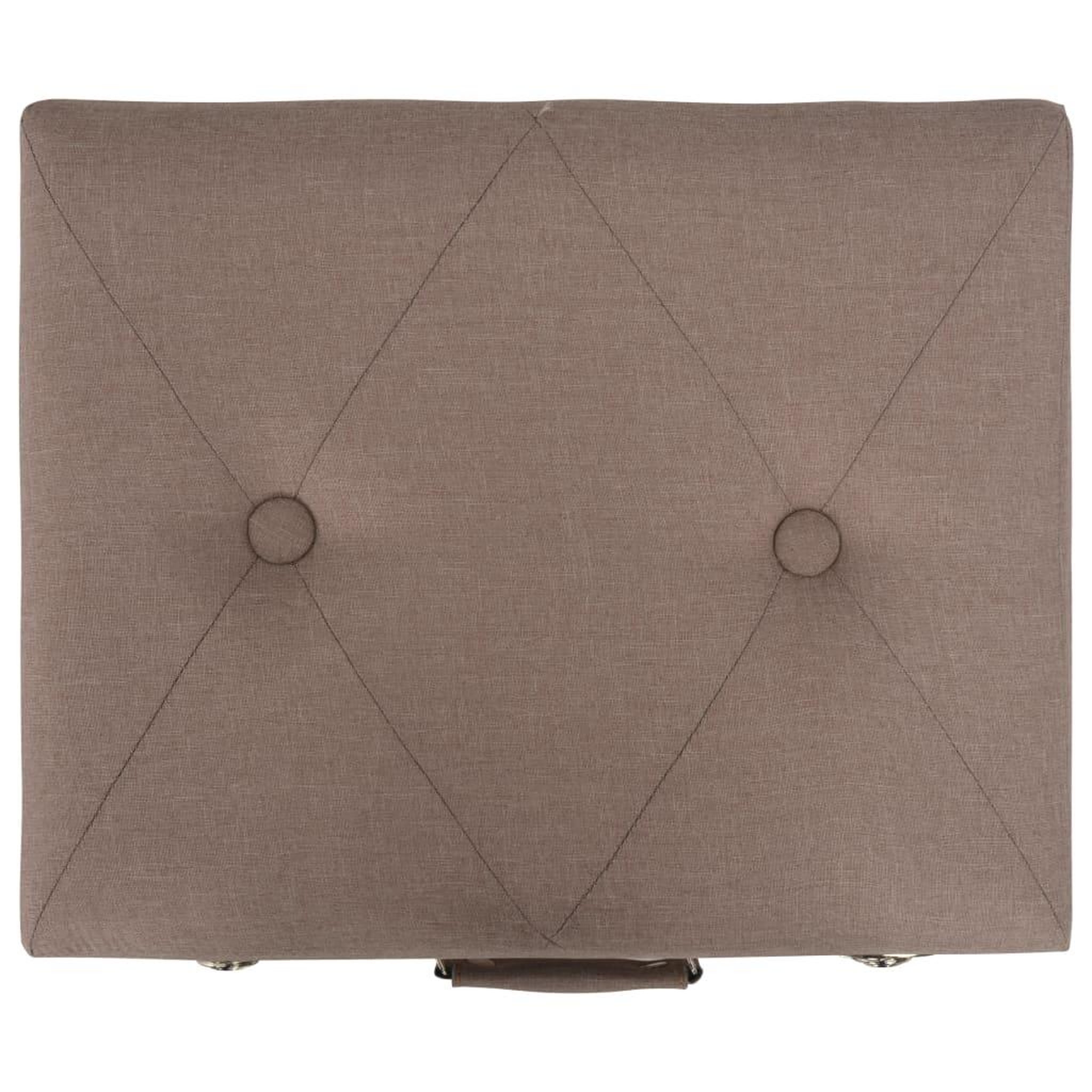 Voir la diapositive 4 : VIDAXL Tabouret de rangement 40 cm Marron Tissu