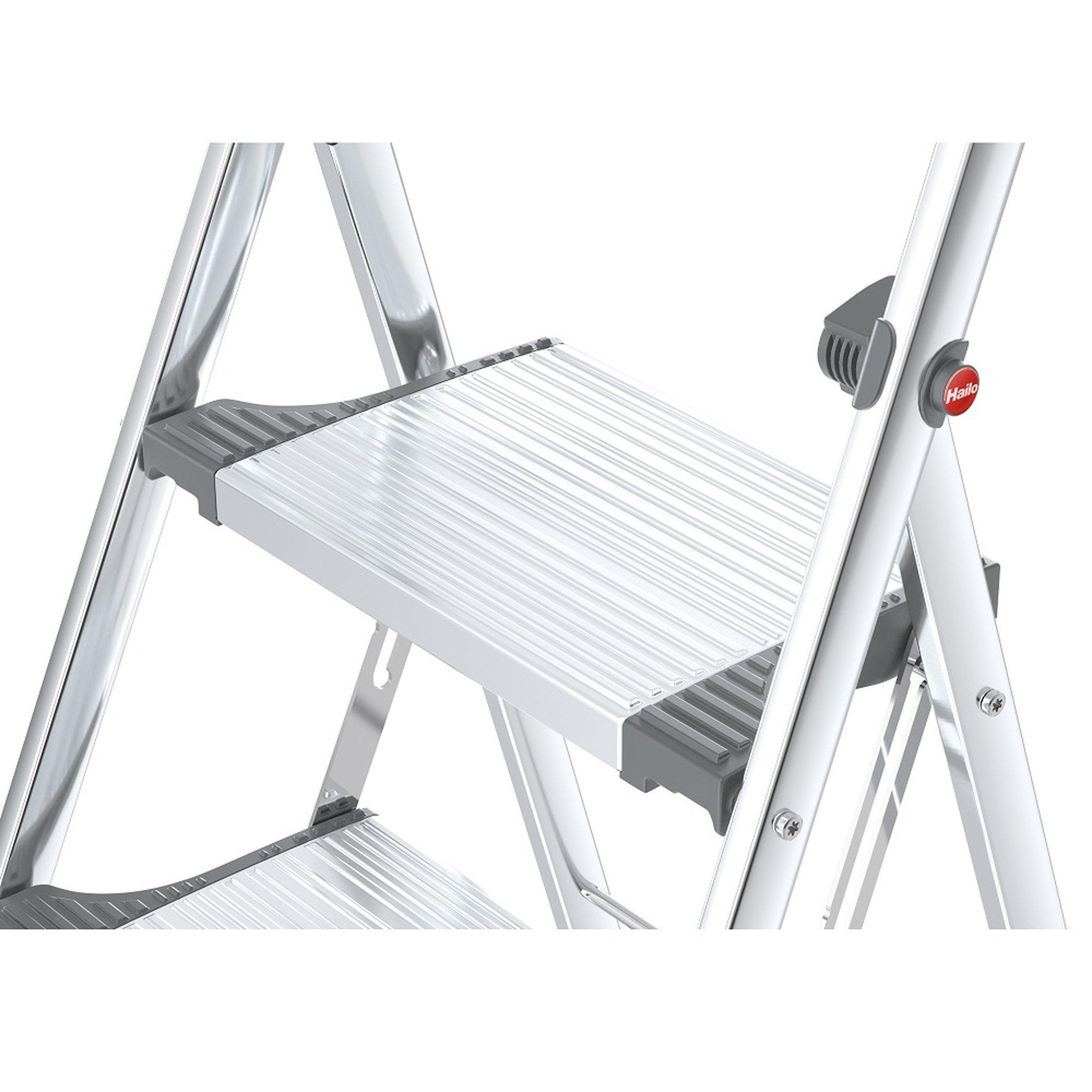 Voir la diapositive 6 : HAILO Marchepied 3 marches pliable 3m en aluminium - LIVINGSTEP PLUS
