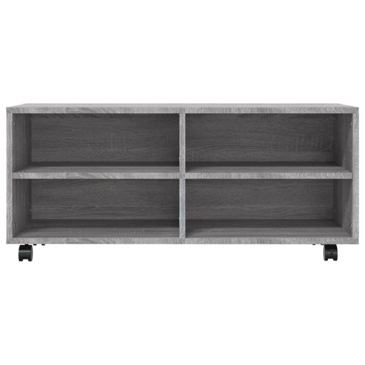 VIDAXL Meuble TV sur roulettes Sonoma gris 90x35x35 cm Bois ingenierie