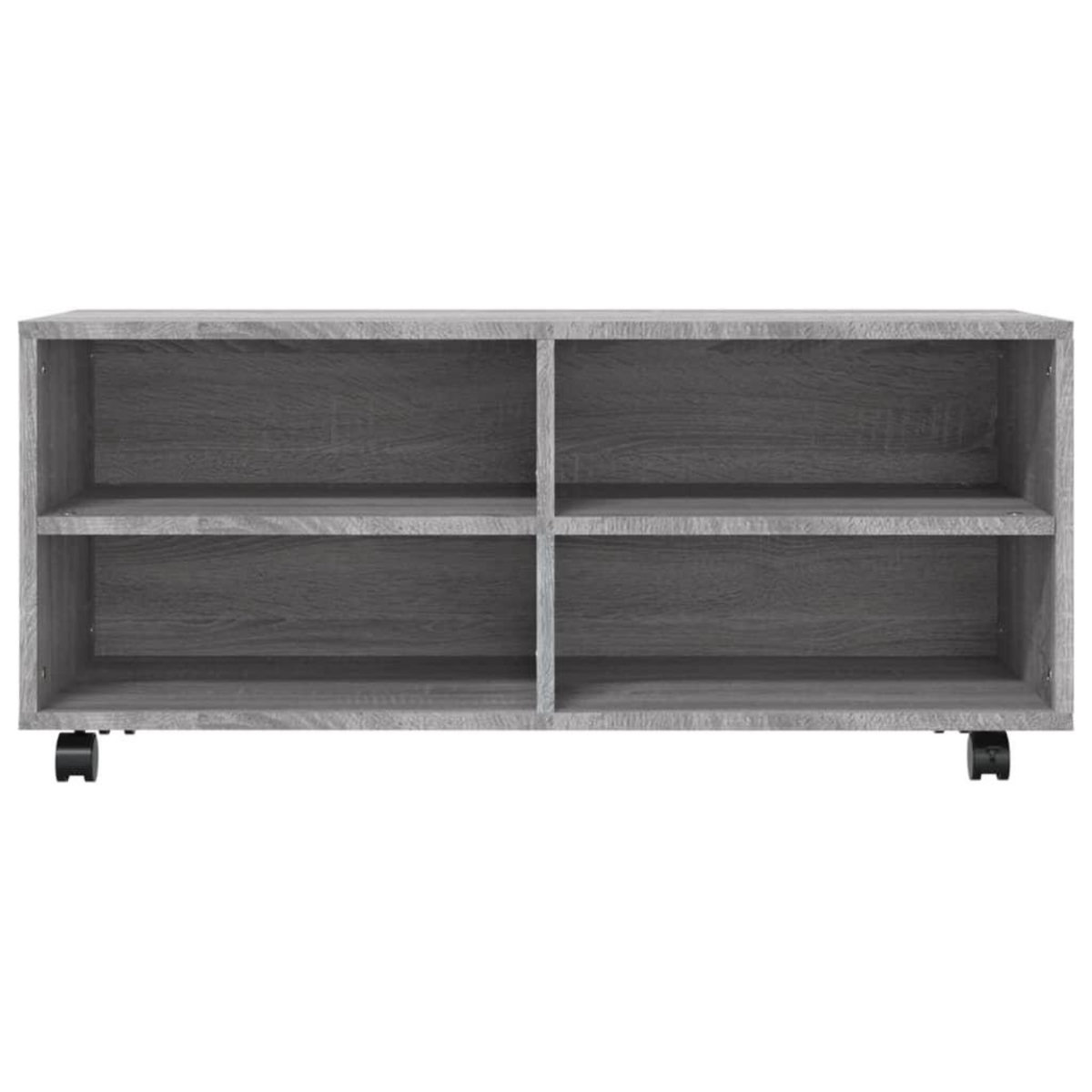 VIDAXL Meuble TV sur roulettes Sonoma gris 90x35x35 cm Bois ingenierie