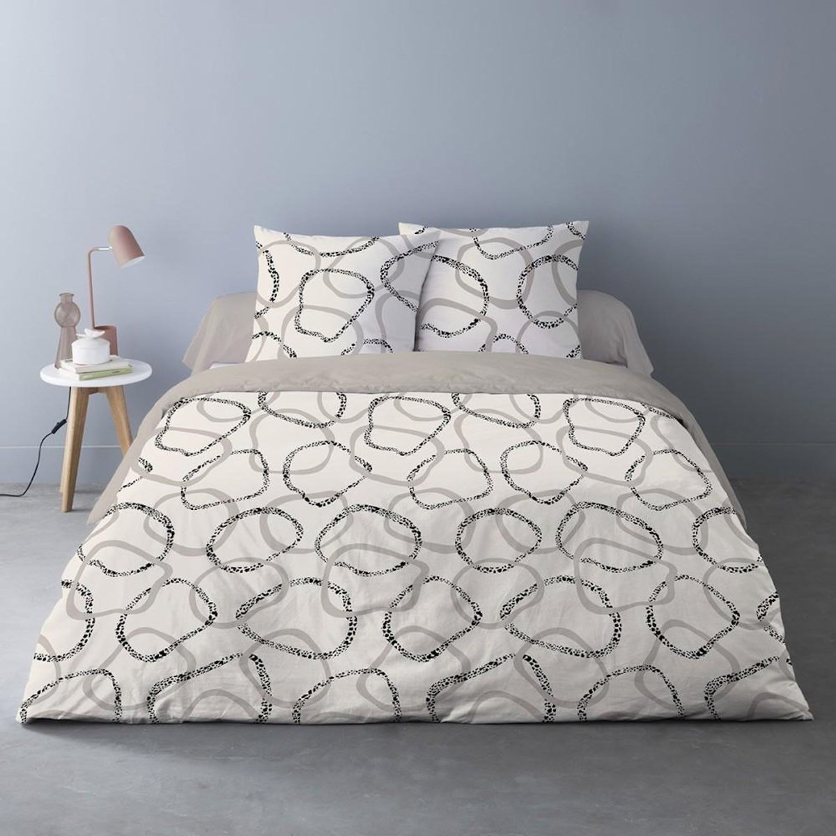 Dourev Housse de couette 200x200 Roanne + 2 taies