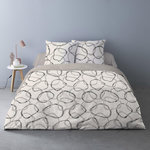 Dourev Housse de couette 200x200 Roanne + 2 taies