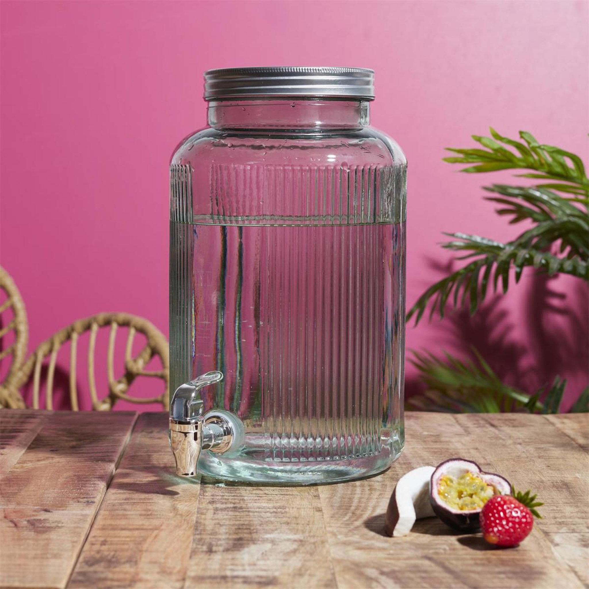 Voir la diapositive 3 : COOK CONCEPT Distributeur de boisson en verre  colores  5l transparent