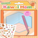 KAWAI HOME. 600 STICKERS, 8 SCENES ET UNE PINCE INCLUS, Blanc Marion