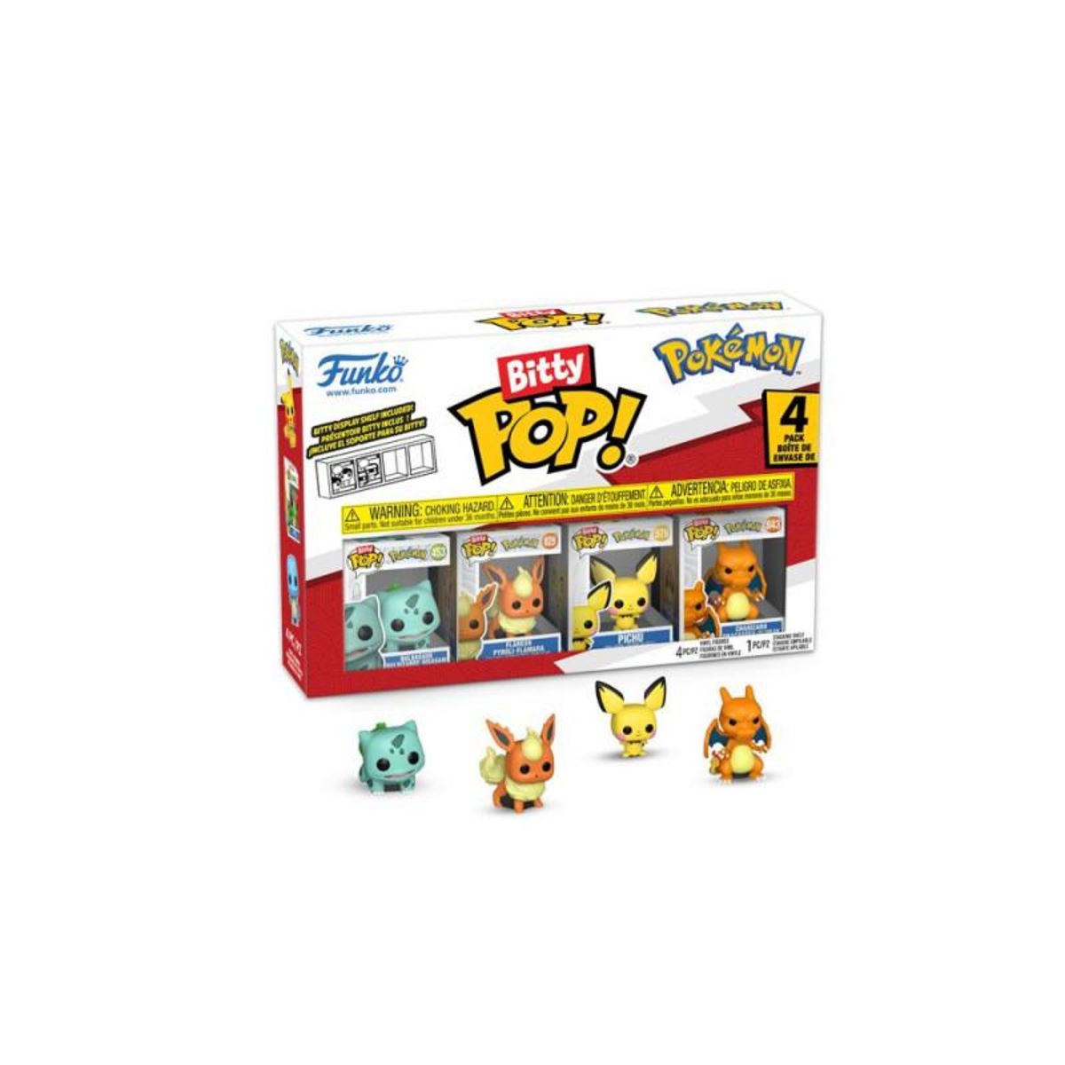 Funko Pack 4 Figurines Funko Bitty Pop Pokémon Bulbasaur