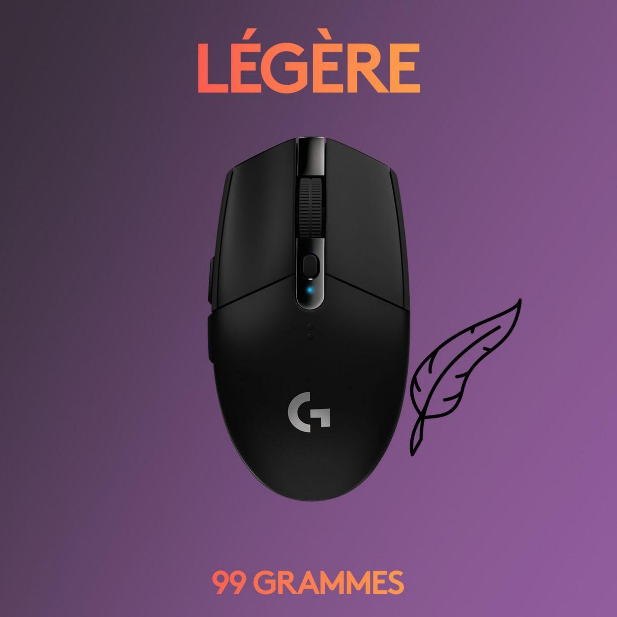 Voir la diapositive 5 : Logitech Souris gamer sans fil g305 black ewr2