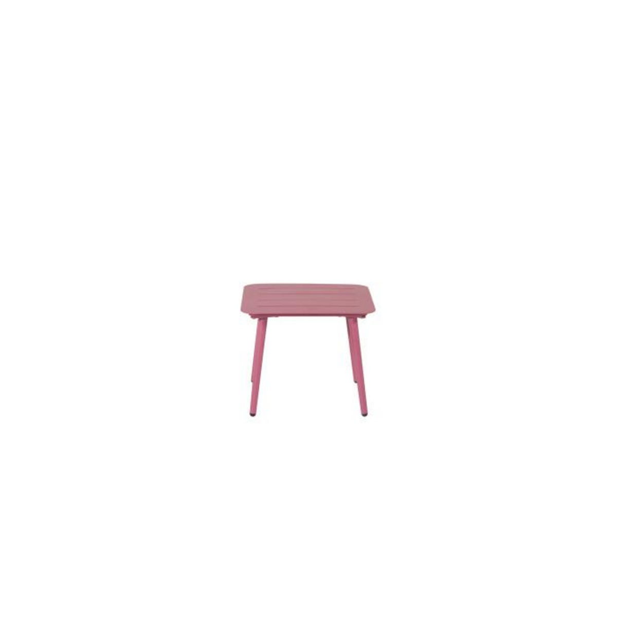 Paris Prix Table d'Appoint de Jardin Carrée  Lina  40cm Rose