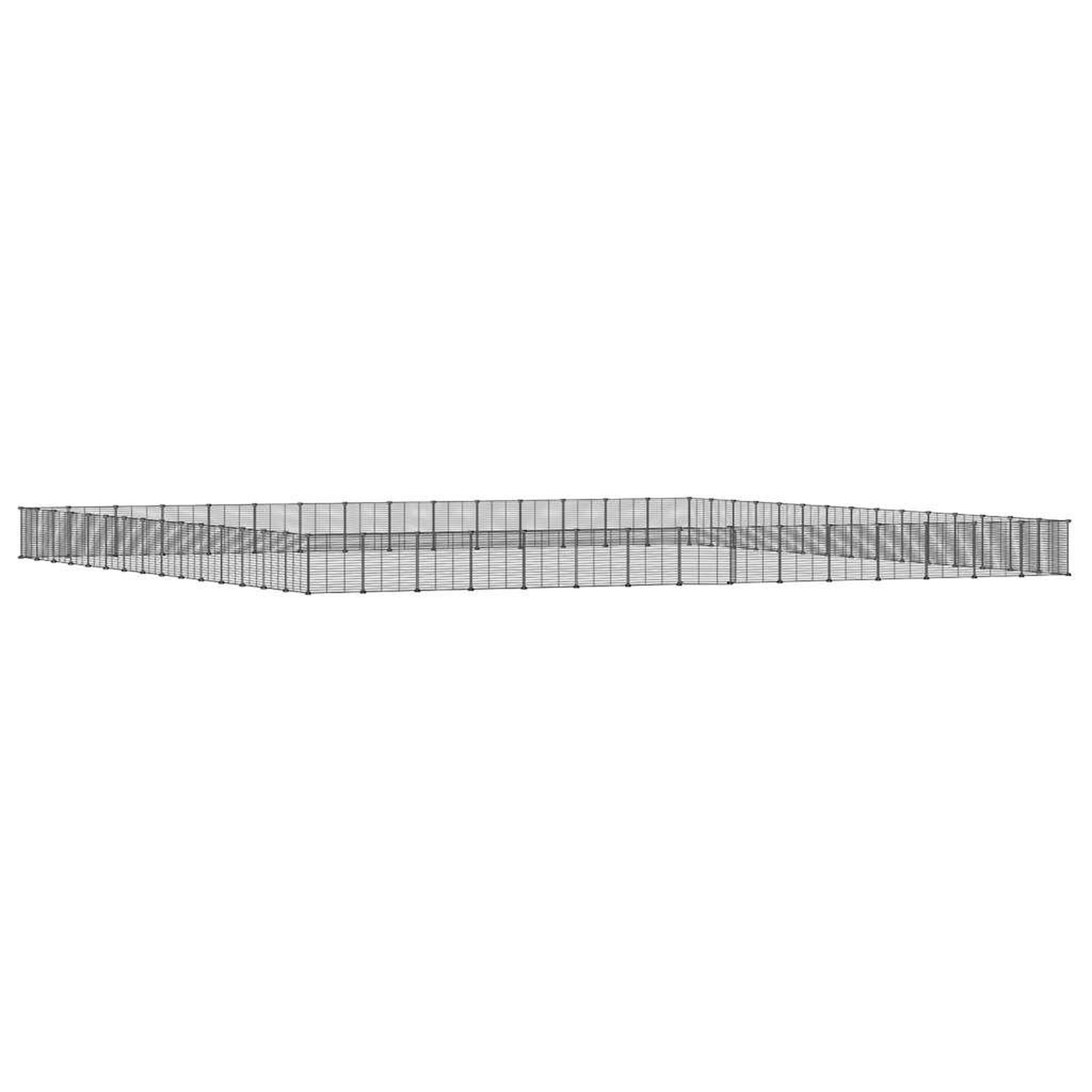 Voir la diapositive 2 : VIDAXL Cage animaux de compagnie a 60 panneaux et porte Noir 35x35 cm
