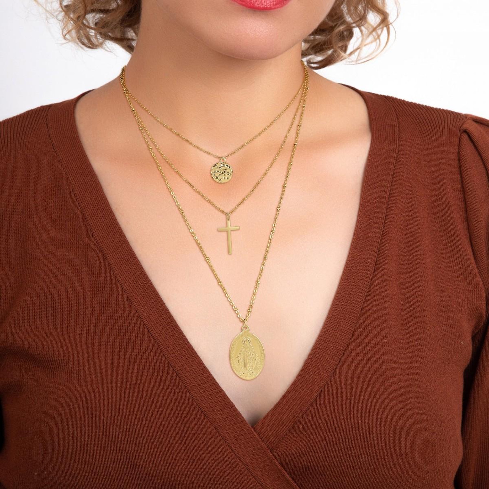 Voir la diapositive 2 : SC BOHEME Collier par SC Bohème en acier inoxydable