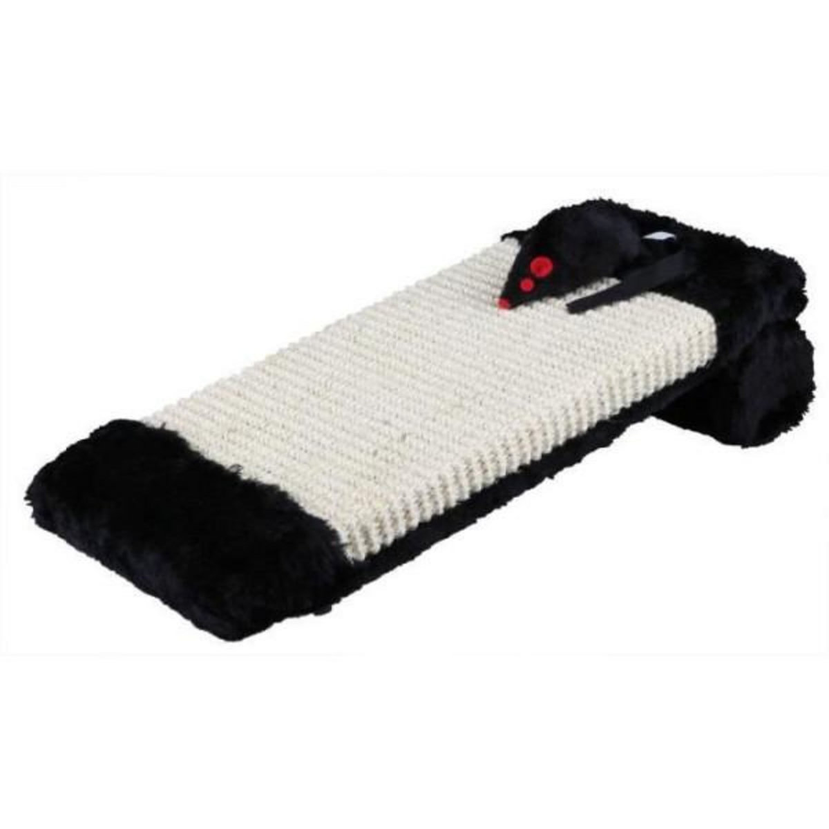 Trixie Griffoir sur rouleau - TRIXIE - Tapis en sisal / en peluche - 15 × 35 cm - Naturel / Noir